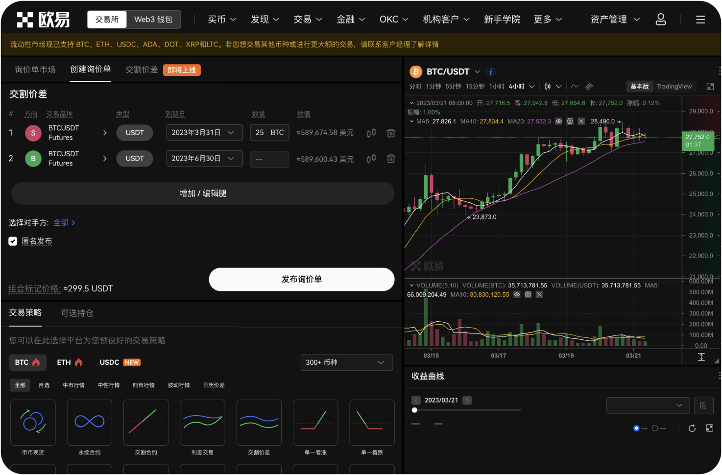 官网的现货交易有0费率活动吗